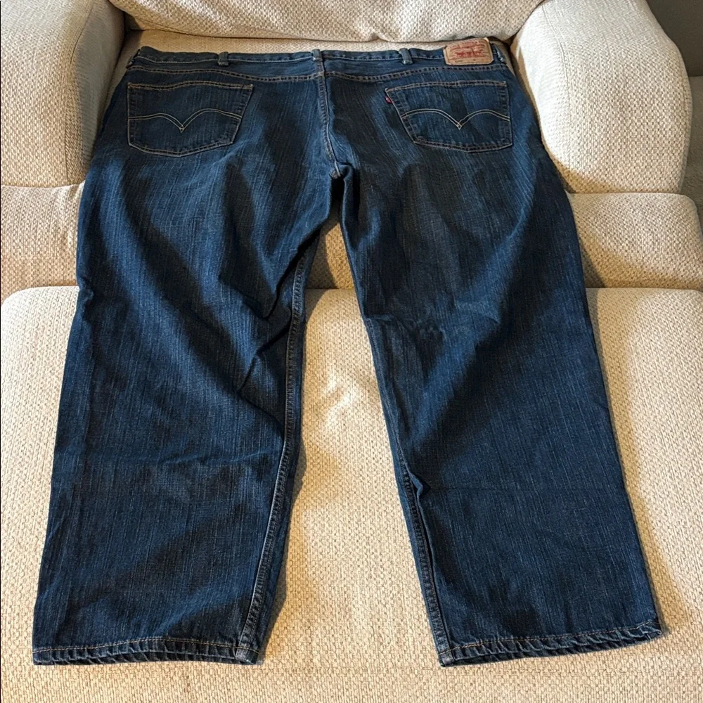 Levi's Dark Blue Relaxed Fit Jeans - Picture 4 of 5